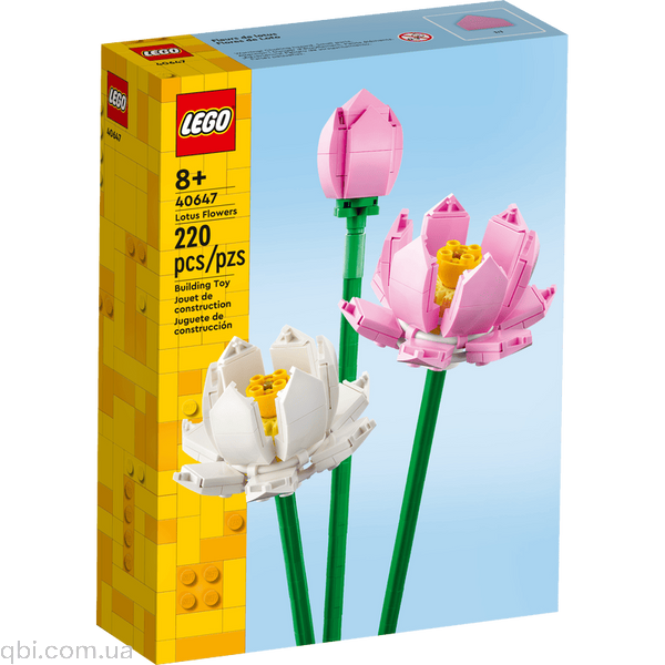 LEGO Botanicals Квіти лотоса (40647) у зібраному вигляді