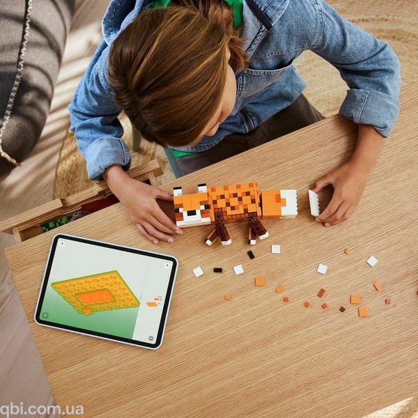 LEGO Minecraft Лиса (21588) в собранном виде