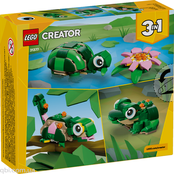 LEGO Creator Черепаха с цветком водяной лилии (31377) в собранном виде