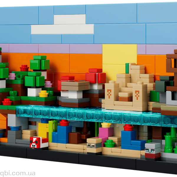 LEGO Minecraft Минибиомы (21589) в собранном виде