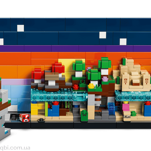 LEGO Minecraft Минибиомы (21589) в собранном виде