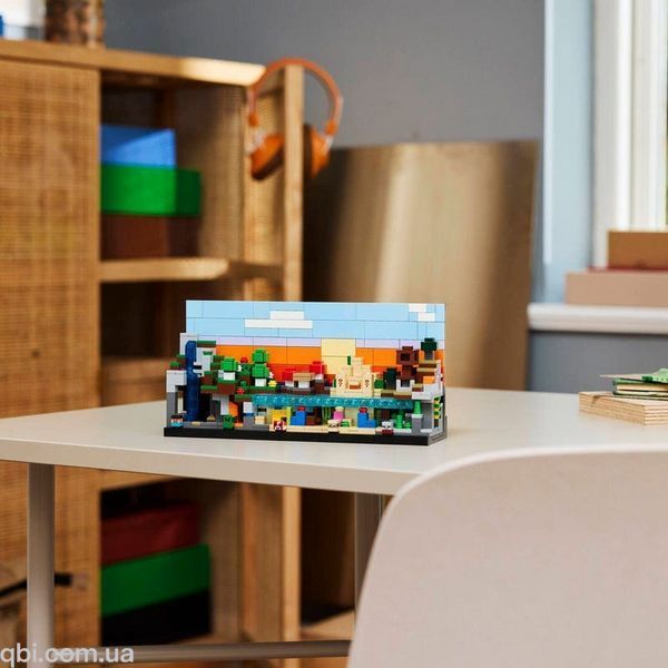 LEGO Minecraft Минибиомы (21589) в собранном виде