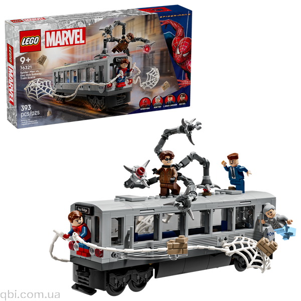 LEGO Super Heroes Marvel Людина-Павук проти Дока Ока: Сцена в метро (76321) у зібраному вигляді