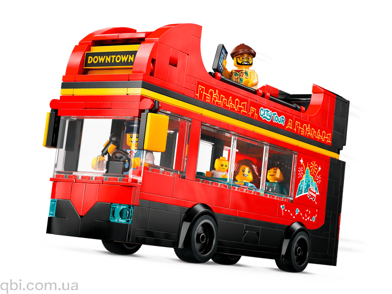 LEGO City Червоний двоповерховий екскурсійний автобус (60407) у зібраному вигляді