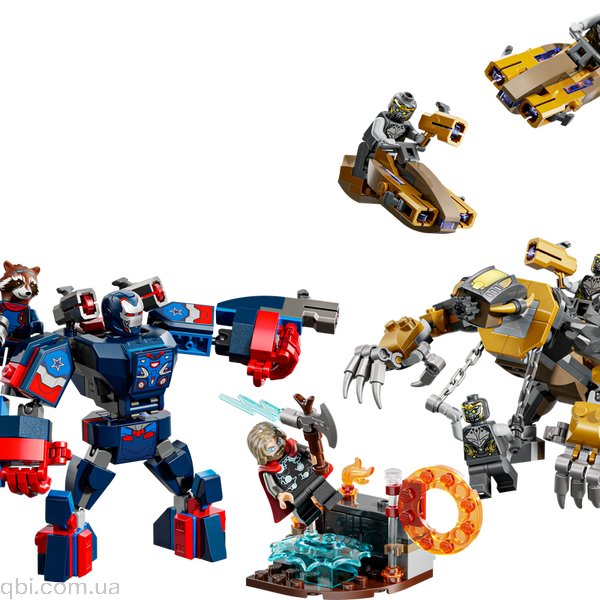 LEGO Super Heroes Marvel Мстители: Завершение Тор против Читаури (76322) в собранном виде