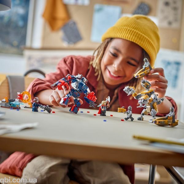 LEGO Super Heroes Marvel Мстители: Завершение Тор против Читаури (76322) в собранном виде