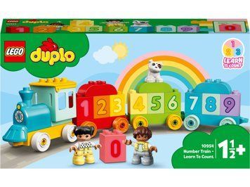 LEGO DUPLO Потяг із цифрами &ndash; вчимося рахувати (10954) у зібраному вигляді