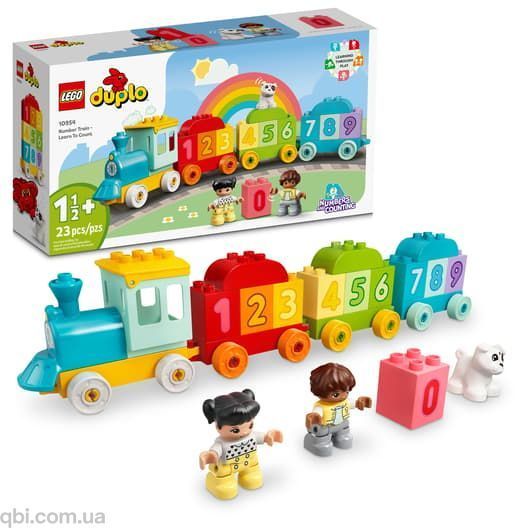 LEGO DUPLO Потяг із цифрами &ndash; вчимося рахувати (10954) у зібраному вигляді