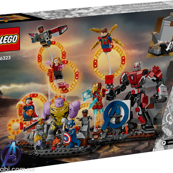 LEGO Super Heroes Marvel Мстители: Завершение. Решающая битва (76323) в собранном виде