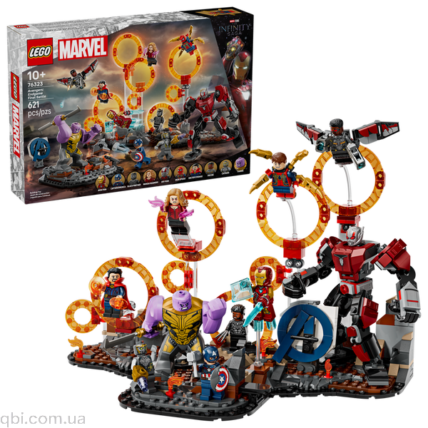 LEGO Super Heroes Marvel Мстители: Завершение. Решающая битва (76323) в собранном виде