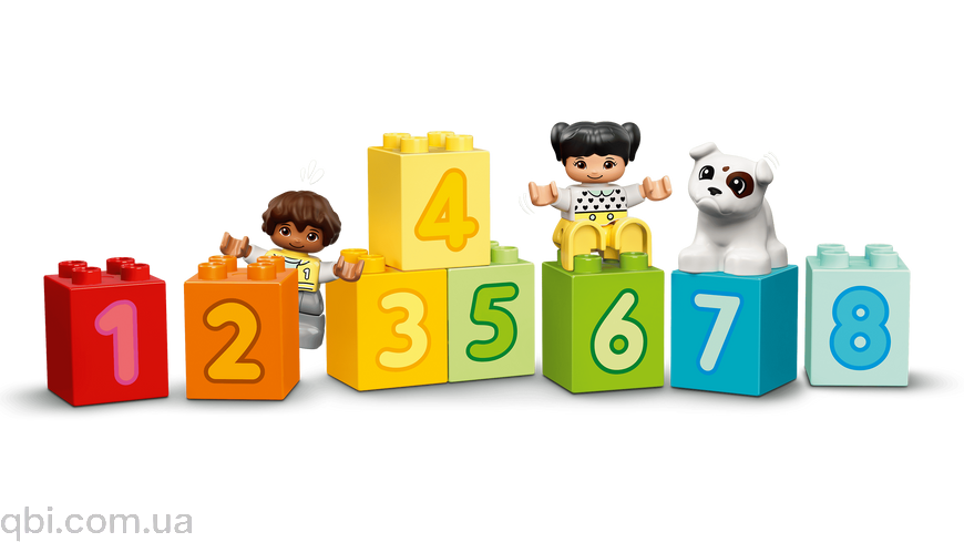 LEGO DUPLO Потяг із цифрами &ndash; вчимося рахувати (10954) у зібраному вигляді