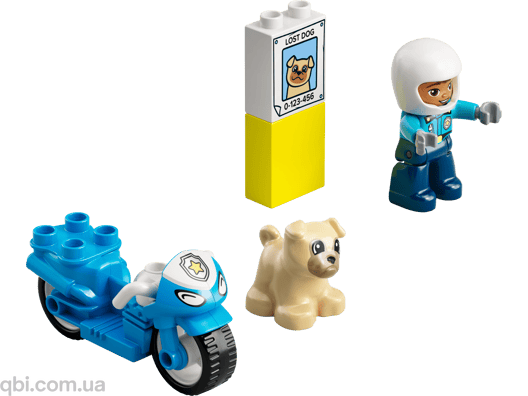 LEGO DUPLO Town Поліцейський мотоцикл (10967) у зібраному вигляді