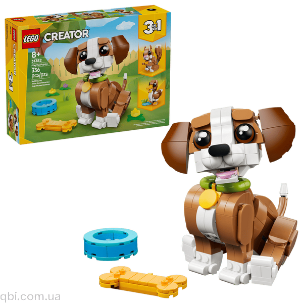 LEGO Creator Волшебные животные: игривый щенок (31382) в собранном виде
