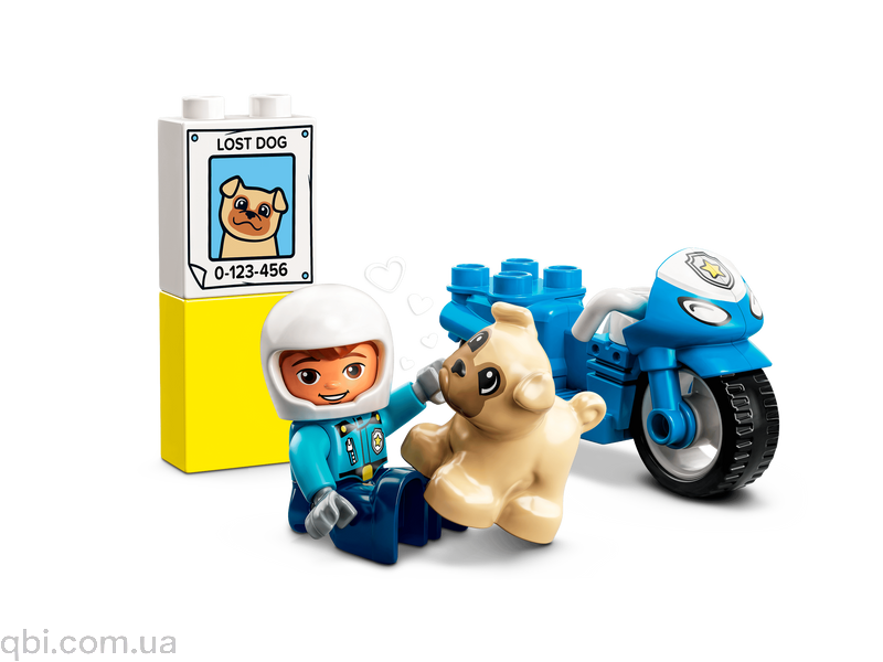 LEGO DUPLO Town Поліцейський мотоцикл (10967) у зібраному вигляді