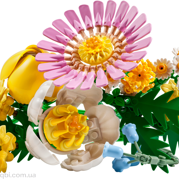 LEGO Botanicals Миниатюрный солнечный букет (10347) в собранном виде