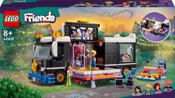 LEGO Friends Автобус для музичного туру попзірки (42619) у зібраному вигляді