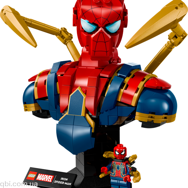 LEGO Super Heroes Marvel Погруддя Залізної Людини-Павука (76326) у зібраному вигляді