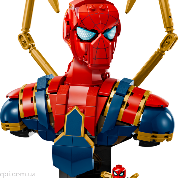LEGO Super Heroes Marvel Погруддя Залізної Людини-Павука (76326) у зібраному вигляді