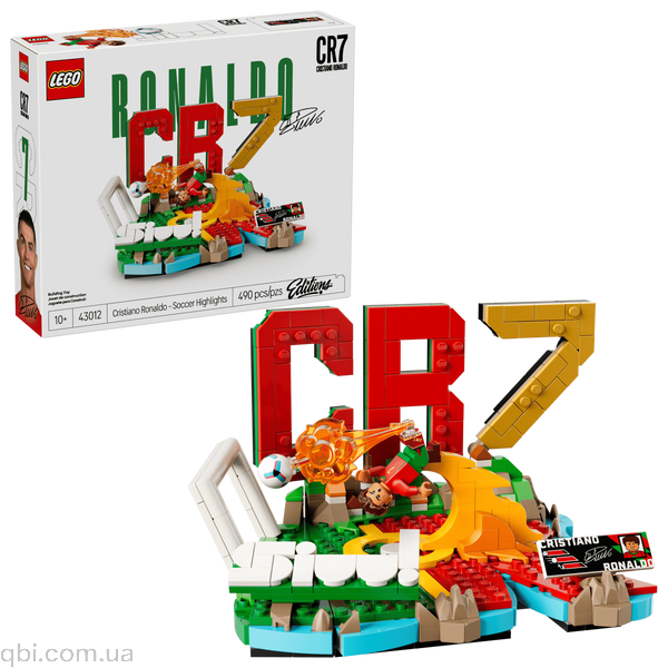 LEGO Editions Football Кріштіану Роналду &ndash; найкращі моменти футбольних матчів (43012) у зібраному вигляді