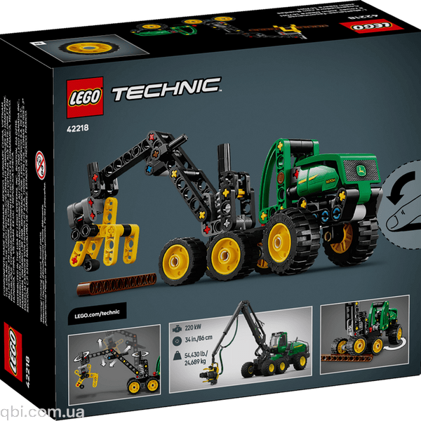LEGO Technic Колісний комбайн John Deere 1470H (42218) у зібраному вигляді