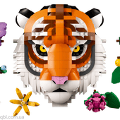LEGO ART Коллекция фауны - Тигр (31217) в собранном виде