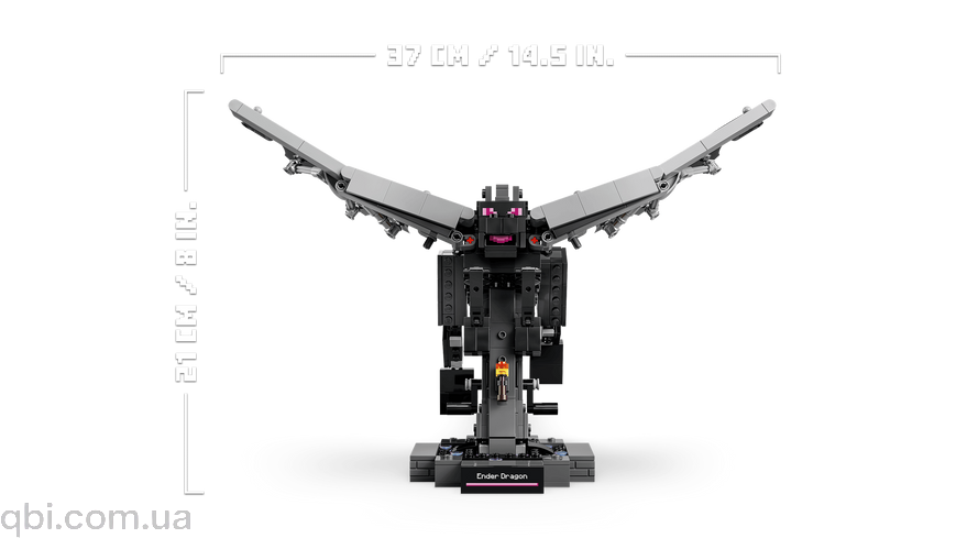 LEGO Minecraft Дракон Краю (21595) у зібраному вигляді