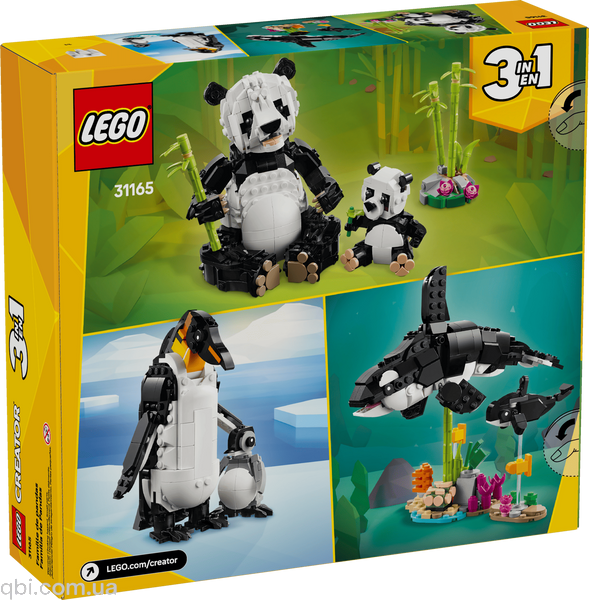 LEGO Creator Дикі тварини: пандові (31165) у зібраному вигляді