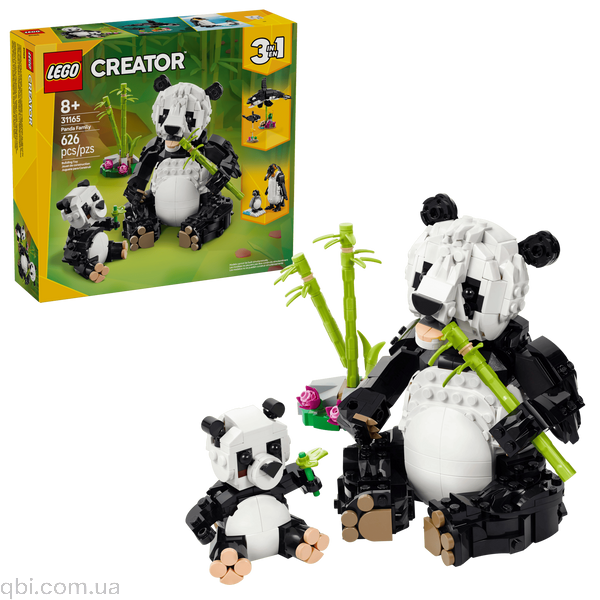 LEGO Creator Дикі тварини: пандові (31165) у зібраному вигляді