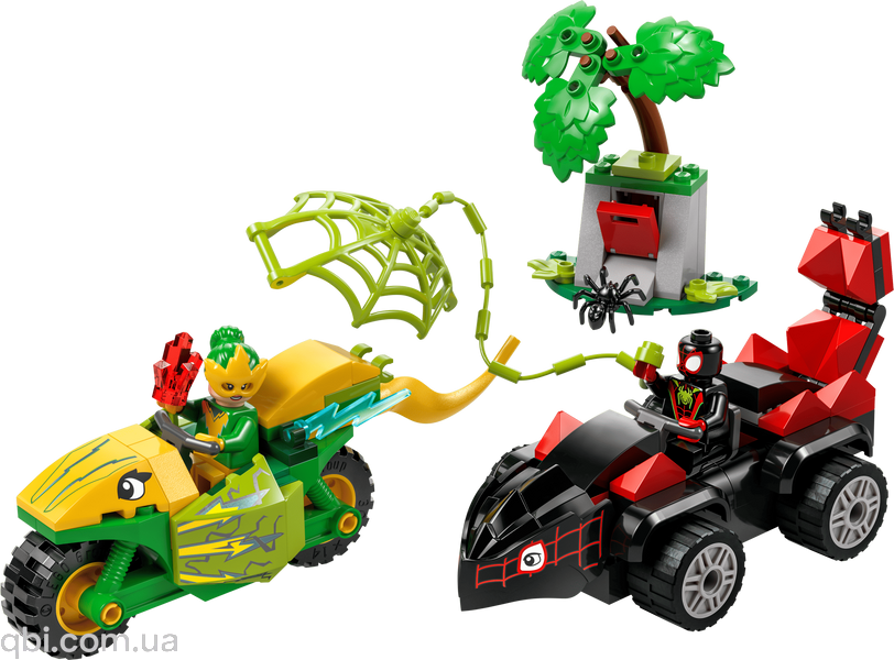LEGO Super Heroes Marvel Гонки на электромобилях с динозаврами (11198) в собранном виде