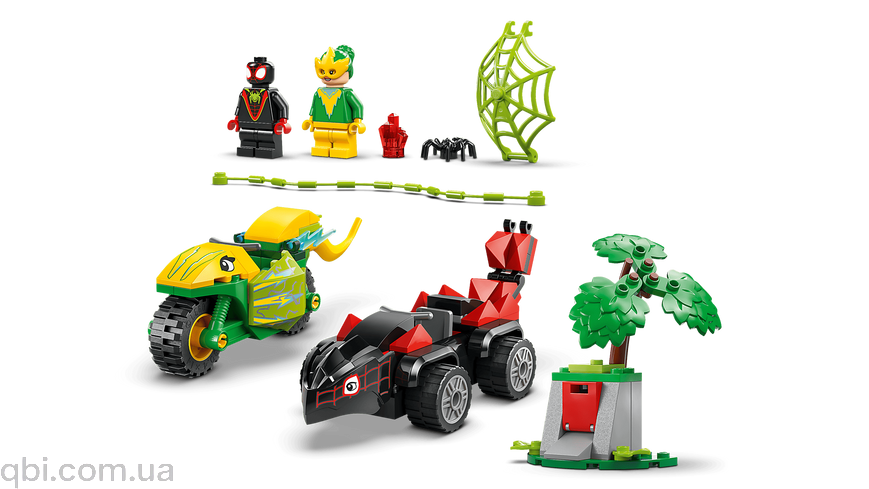 LEGO Super Heroes Marvel Гонки на электромобилях с динозаврами (11198) в собранном виде