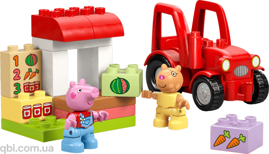 LEGO DUPLO Трактор і ринок (10468) у зібраному вигляді