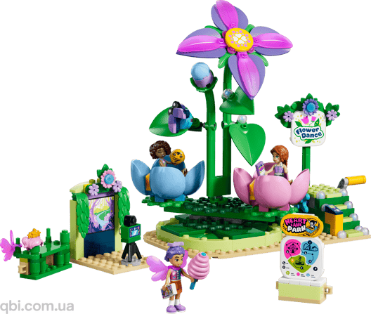 LEGO Friends Карусель с цветами и чашками и сказочная фотобудка (42702) в собранном виде