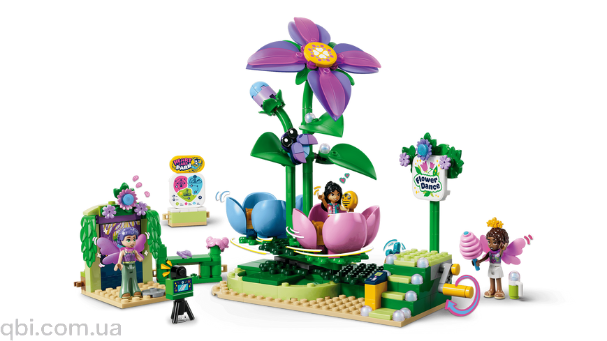 LEGO Friends Карусель с цветами и чашками и сказочная фотобудка (42702) в собранном виде