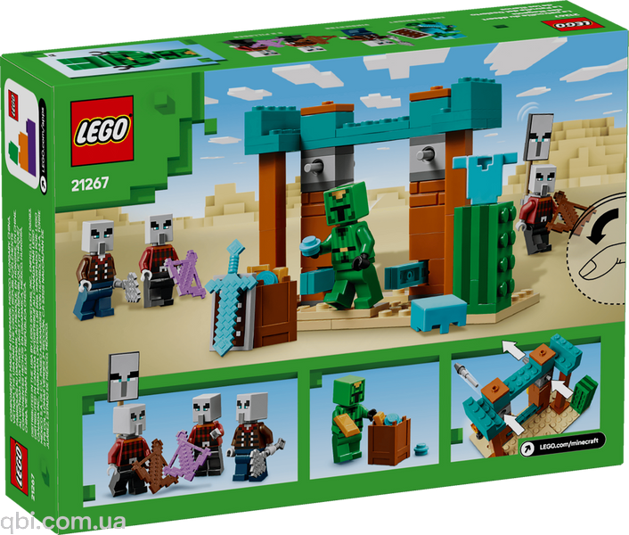 LEGO Minecraft Пустынный патруль разбойника (21267) в собранном виде