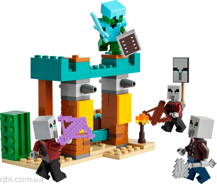 LEGO Minecraft Пустынный патруль разбойника (21267) в собранном виде