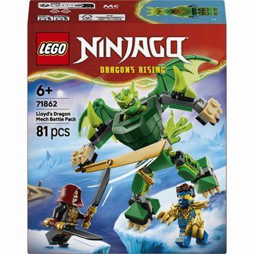 LEGO NINJAGO Бойовий набір робота Дракона Ллойда (71862) у зібраному вигляді