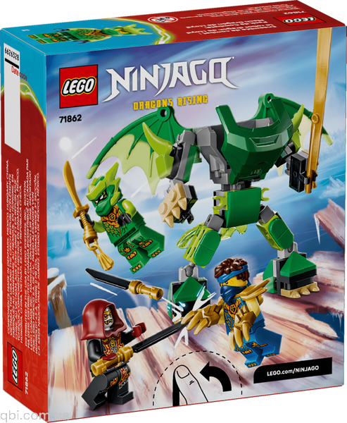 LEGO NINJAGO Бойовий набір робота Дракона Ллойда (71862) у зібраному вигляді
