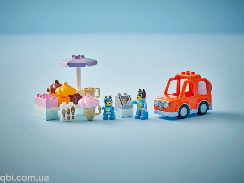 LEGO DUPLO Bluey Подорож із морозивом із Блуї (10458) у зібраному вигляді