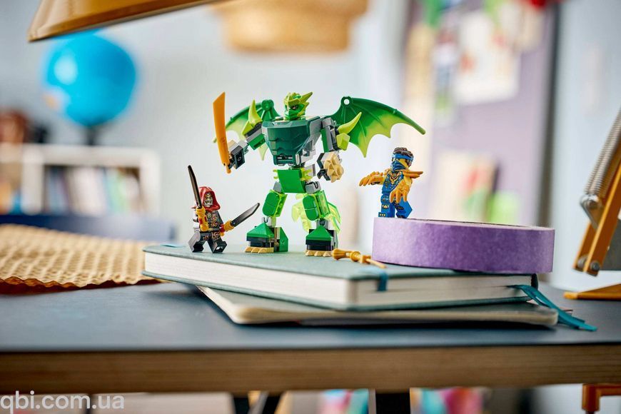 LEGO NINJAGO Бойовий набір робота Дракона Ллойда (71862) у зібраному вигляді