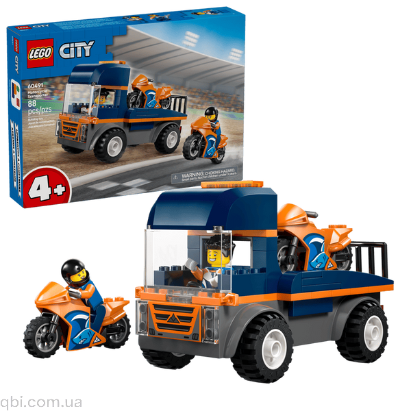 LEGO City Транспортер мотоциклів (60491) у зібраному вигляді
