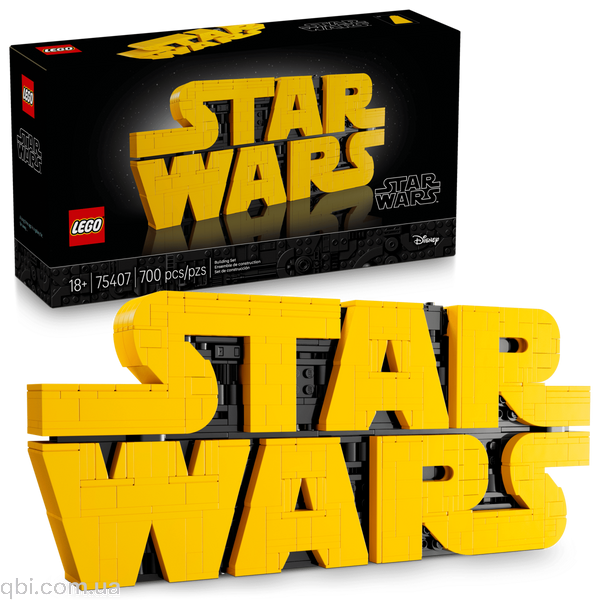LEGO Star Wars Логотип из кубиков &laquo;Звёздные войны&raquo; (75407) в собранном виде