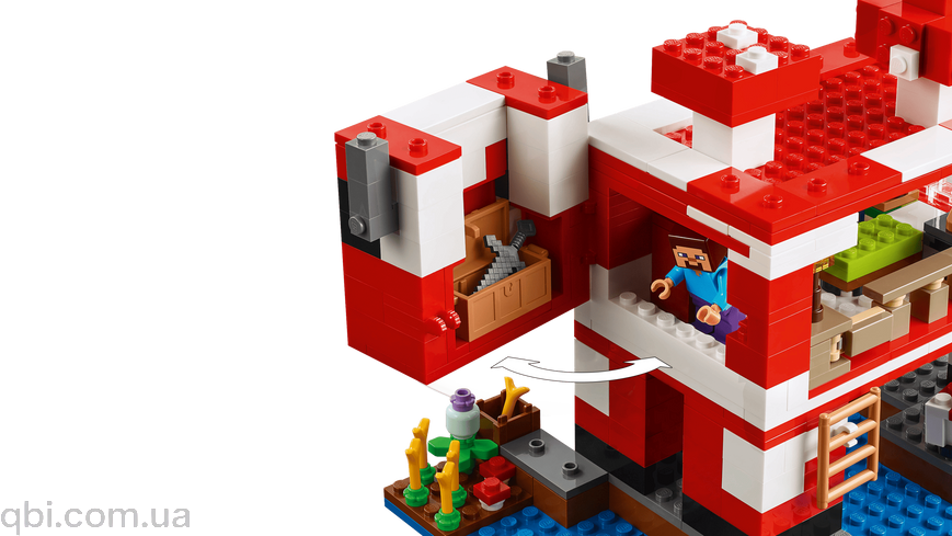 LEGO Minecraft Грибний будинок (21270) у зібраному вигляді