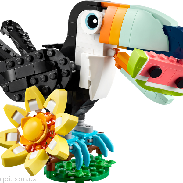 LEGO Creator Дикі тварини: тропічний тукан (31173) у зібраному вигляді