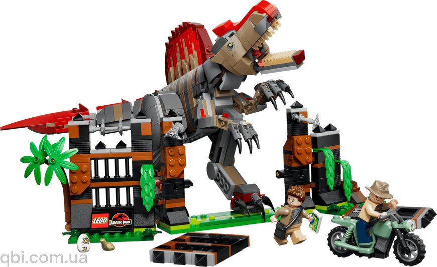 LEGO Jurassic World Втеча спинозавра (77982) у зібраному вигляді