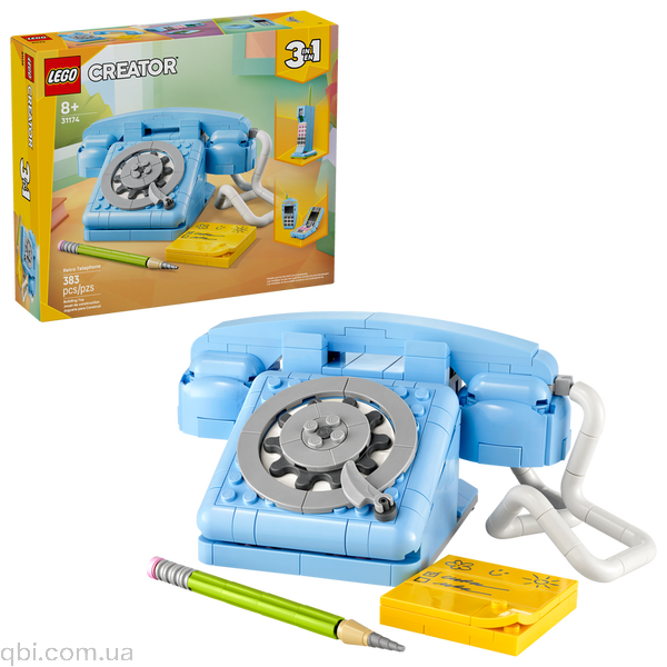 LEGO Creator Ретро телефон, 3 в 1 (31174) в собранном виде