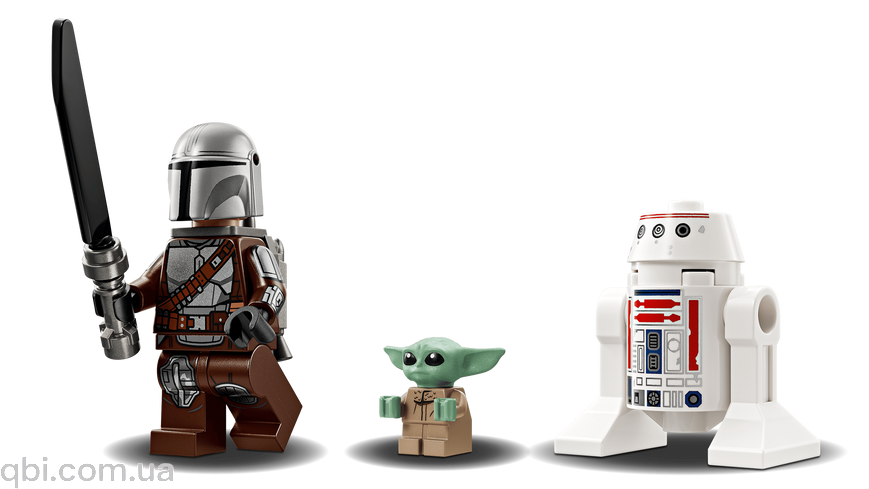 LEGO Star Wars Зоряний винищувач N-1 Мандо й Ґроґу (75410) у зібраному вигляді