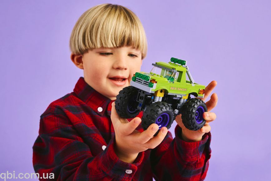 LEGO Super Heroes Marvel Вантажівка Халка проти Таноса (76312) у зібраному вигляді