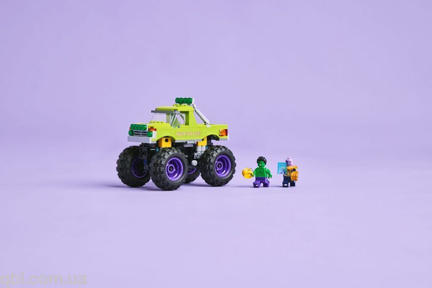 LEGO Super Heroes Marvel Вантажівка Халка проти Таноса (76312) у зібраному вигляді