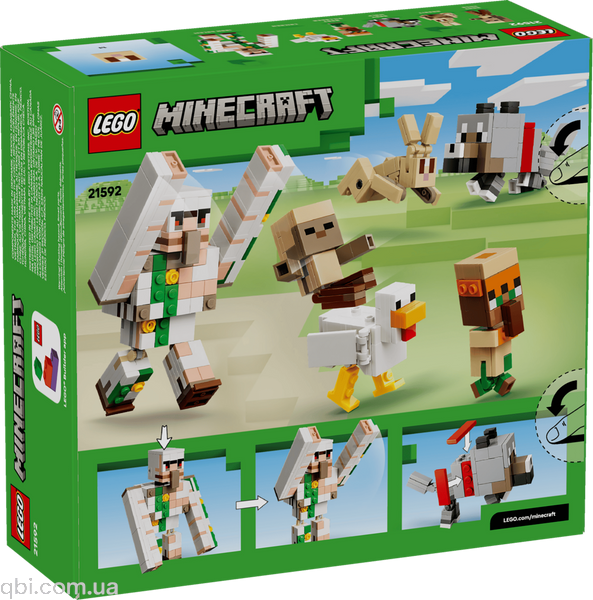 LEGO Minecraft Курячий Жокей: атака в пустелі (21592) у зібраному вигляді