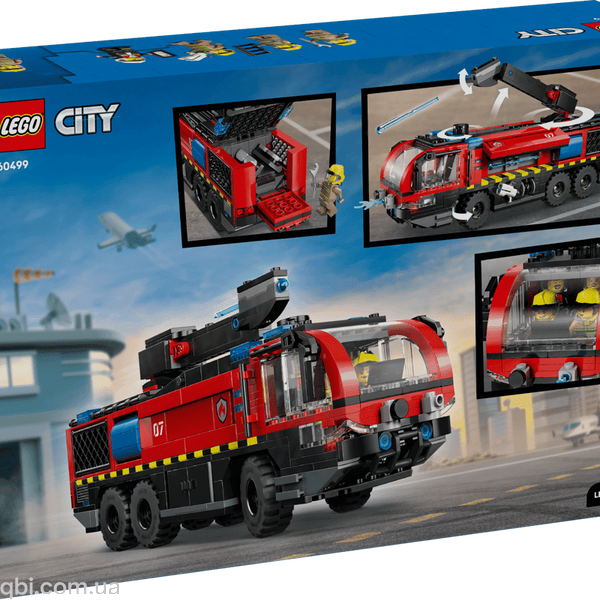 LEGO City Пожарный грузовик в аэропорту (60499) в собранном виде